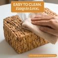 thumbnail image 5 of Water Hyacinth Wicker Rectangular Tissue Box Cover, 5 of 7