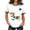 White, variant on Women's St. Patrick's Day Shirt, Dachshund and Shamrock Animal Print Knitted Ribbed Short Sleeve T-Shirt, Casual Crewneck Tee Top for Holiday, Dachshund Clothes(StyleI,Beige,L)