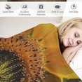 Autua Sunflower Warm Lightweight Blanket Soft Fleece Throw Blanket All