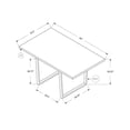 thumbnail image 2 of Monarch Specialties Taupe Dining Table, 2 of 3