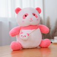 thumbnail image 3 of Muñeco de peluche de Panda en blanco y negro para niños, muñeco suave con bolsa pequeña, de alta calidad, 3 of 5