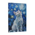 thumbnail image 2 of 1000 PCS Cat Under The Fantasy Stars 1000 Piece Vibrant Jigsaw Puzzle,Ideal For Relaxation And Family Fun,Stunningly Vibrant Colors,Modern Art Animal Wooden Puzzle,Unique And Beautiful Design, 2 of 6