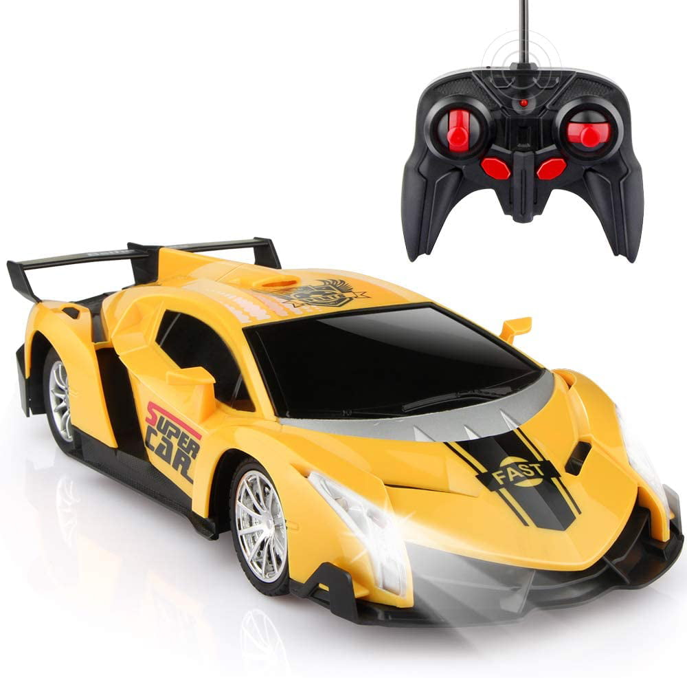 1/18 Scale RC Remote Control Electric Racing Car Sound Light Kids Toy Xmas Gift