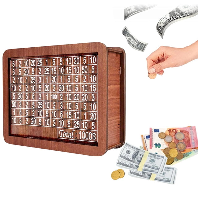 Caja para Ahorrar Dinero DQrwqpou Alcancía Reutilizable