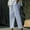 Blue, variant on Simua Women Summer Thin Long Pants Striped Loose Leg Casual High Waisted Baggy Pants with Pockets