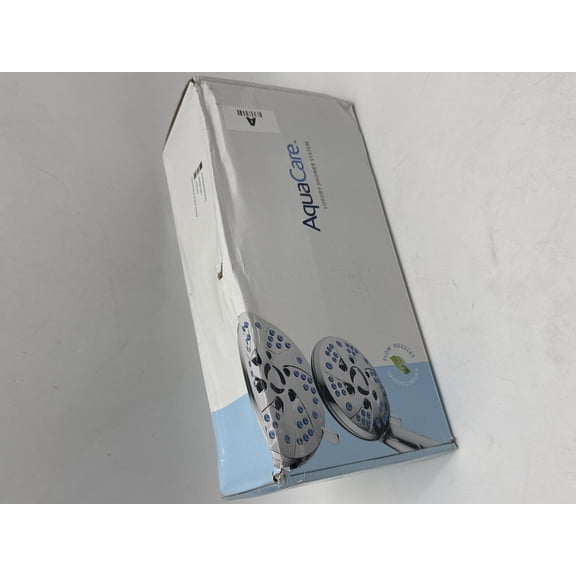 Open Box AQUACARE SPA STATION RAIN HEAD COMBO WITH ADJUSTABLE ARM CHROME FINISH