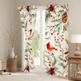 thumbnail image 3 of Feelyou Winter Red Bird Black Out Curtains for Kid, Kawaii Christmas Robin Curtains Pack of 2 (42x63 Each), Jungle Branches Plant Bedroom Curtains, Curtains and Drapes Room Decor, 3 of 6