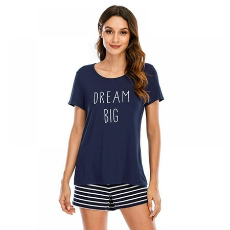 

Summer Pajamas for Women 2 Piece Cute Sleepwear Pajama Sleep Set