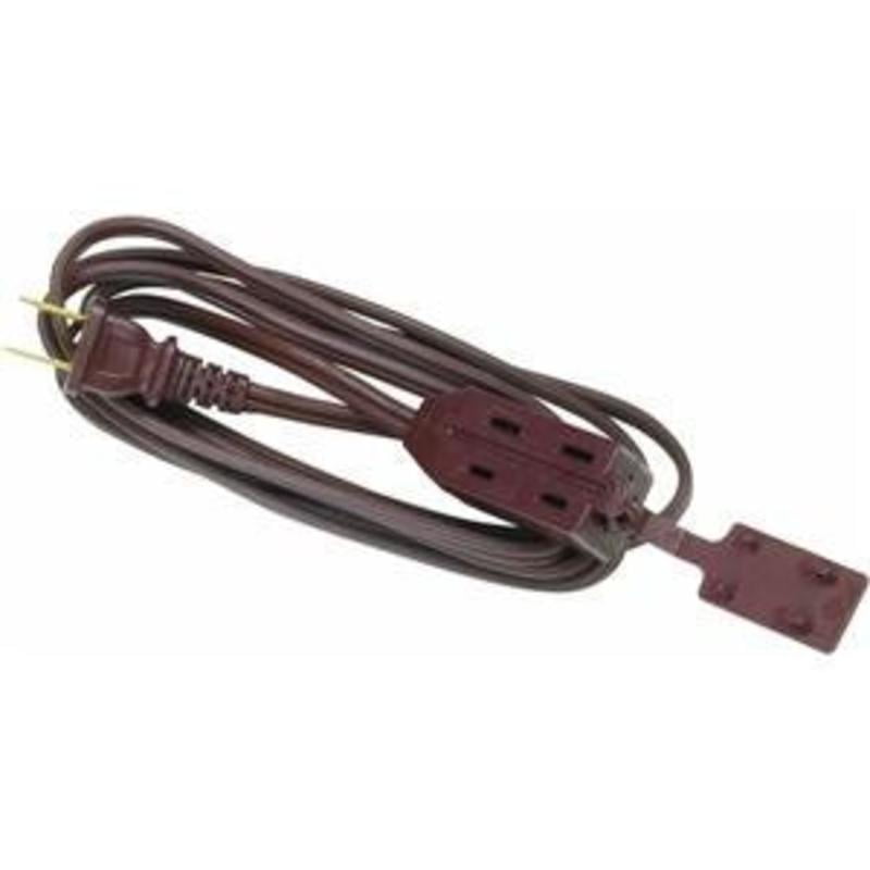 Cube Tap Extension Cord, 6' 16/2 Brown Ext Cord Woods Extension Cords
