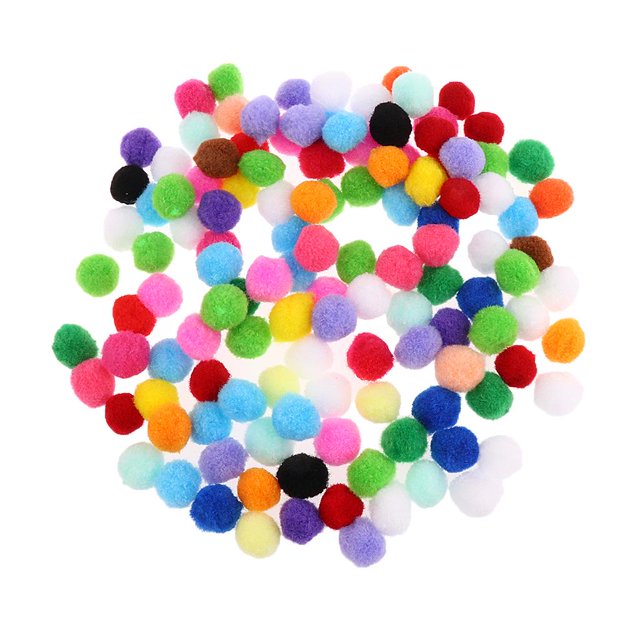 Venta al por mayor de bolas de fieltro de colores , bolas de pompón para coser, manualidades, fabricación de joyas Macarena Bolas de fieltro de lana