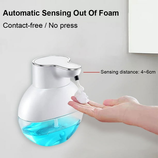 Dispensador De Jabón Dispensador de jabón de detección automática 400ML Lavamanos para baño (espuma)