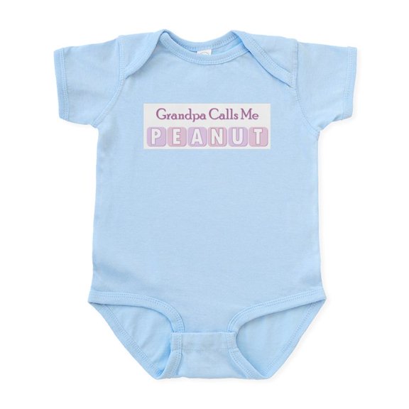 CafePress - Grandpa Calls Me Peanut Infant Bodysuit - Baby Light Bodysuit, Size Newborn - 24 Months