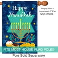 thumbnail image 2 of Happy Hanukkah House Flag Double Sided Holiday Menorah 28 x 40 Inch, 2 of 6