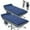2PK-Blue Cot with Mattresses, variant on MOPHOTO 2PK Folding Camping Cot for Adults, Outdoor Portable Camp Bed with Carry Bag, Oxford Strong Heavy Duty Sleeping Cots with Mattress