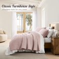 King Size Pink Quilt Set 3 Pieces 104x90 Inches Lightweight Farmhouse ...