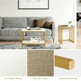 thumbnail image 3 of Costway 2PCS 2-Tier Nesting Coffee Sofa Side End Tables Narrow for Living Room Bedroom, 3 of 10