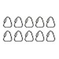 thumbnail image 3 of US STAINLESS 10 Pcs Acier Inoxydable 316 Delta Lien Rapide 1/4 Pouces (6mm) Triangle de Qualité Marine, 3 of 4