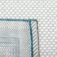 thumbnail image 5 of SAFAVIEH Courtyard Ercan Bordered Indoor/Outdoor Area Rug, Ivory/Teal, 9' x 12', 5 of 7