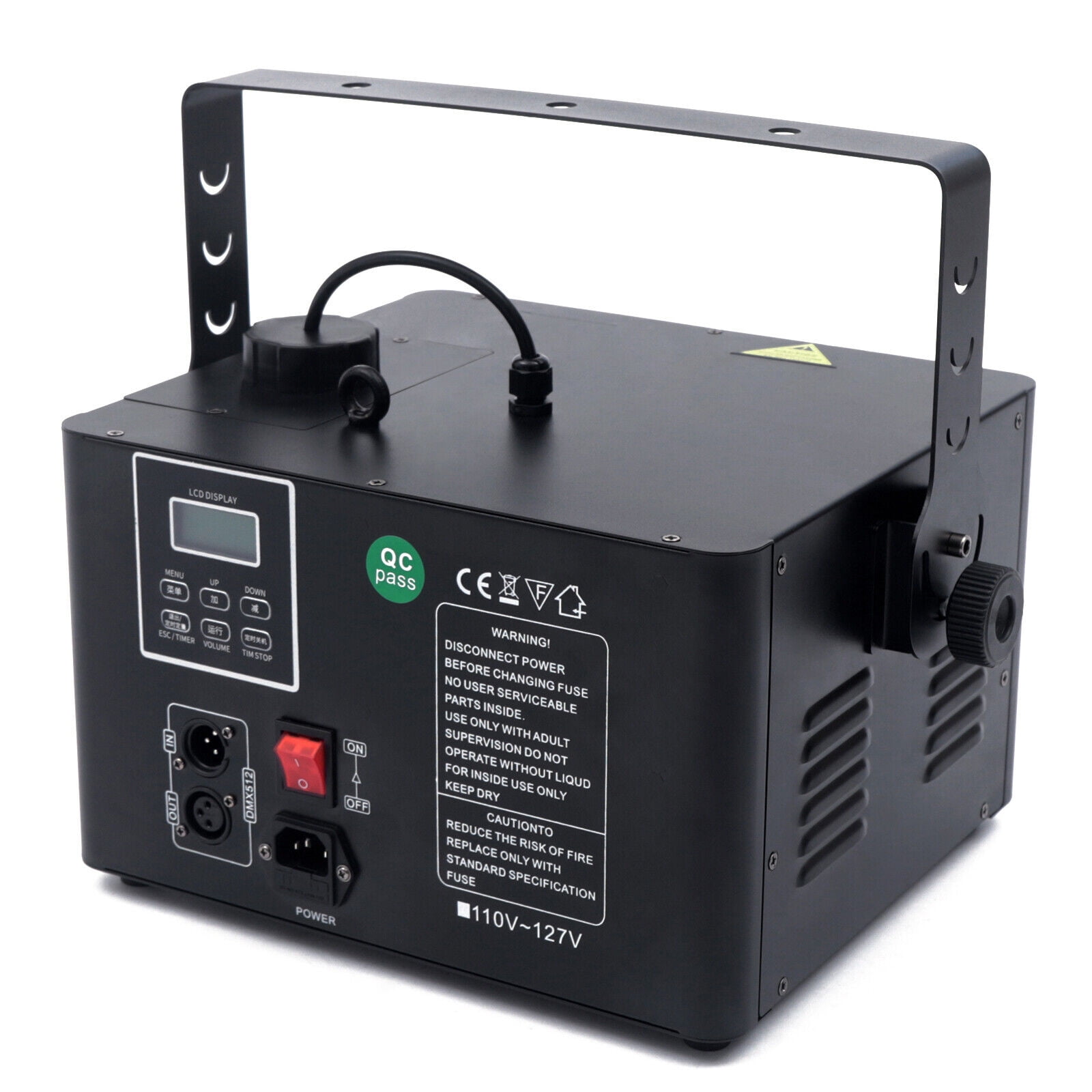 Fog Machine, 1500W Low Profile Haze Machine Stage Hazer Smoke Theater DMX/Manual/Remote