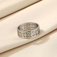 thumbnail image 3 of Celtic Knot Viking Wedding Ring Traditional Unique Wedding Stainless Steel Jewelry, 3 of 5