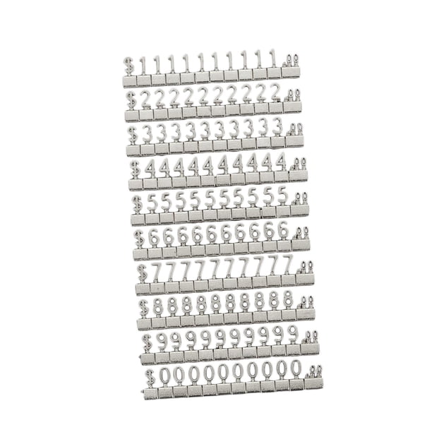 Cubos Etiquetas de visualización de precios DYNWAVEMX Etiqueta de precio digital multifunción Plata