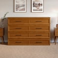 thumbnail image 6 of AFI Tucson Queen Murphy Bed Chest with 6" Mattress, Drawer & Charger, Light Toffee, 6 of 20