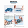 thumbnail image 6 of SharkTRUE Silicone Large Ice Cube Tray Molds with Lids, 3 Piece Set for Drinks & Parties, 6 of 10