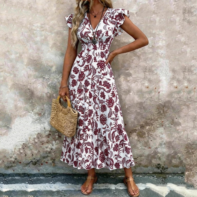 plus size summer dresses cotton Plus Size Short Sleeve Summer Dresses