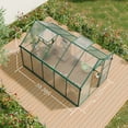 thumbnail image 2 of CarButler 6x10ft Polycarbonate Greenhouse Heavy Duty Walk-in Garden House with Sliding Door and Vent for Outdoor Garden Backyard Green, 2 of 8