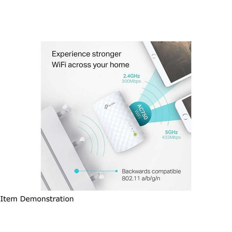 TP-Link | AC750 WiFi Range Extender - Dual Band Cloud App Control | 2019 Release | Up to 750Mbps | One Button Setup Repeater, Internet Booster, Access Point | Smart Home & Alexa Devices (RE220)