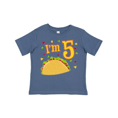

Inktastic I m Five- Taco Birthday Party Gift Toddler Boy or Toddler Girl T-Shirt