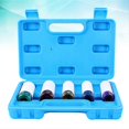 thumbnail image 2 of Car Lug Nut Socket Quenched and Tempered Treatment Wheel Nut Socket Tool 15mm 17mm 19mm 21mm 22mm Metal Damage Protection 5Pcs, 2 of 5