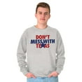 thumbnail image 5 of Texas Lone Star State Motto Cool TX Sweatshirt for Men or Women Brisco Brands S, 5 of 6