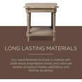 thumbnail image 3 of Open Box Maven Lane Pullman Square Wooden Side Table in Antiqued Grey Finish, 3 of 6