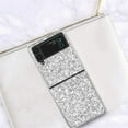 thumbnail image 2 of Compatible with Samsung Z Flip 4 Case Glitter Bling Samsung Galaxy Z Flip 4 Phone Case for Girls Cute Bumper Shockproof Protective Cases (Silver), 2 of 7