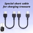 thumbnail image 4 of Compactly Type C to Type C Keychain Charger Cable 60W Fast Charging Wire with Lanyard for Phone 15 S24 Note 20 Phones, 4 of 13