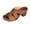 Brown, variant on Sandals for Women 2025 Summer Casual Daily Shoes Women Beach Fashion Chunky Heels Open Toe Slip-On High Heels Slippers Black 9