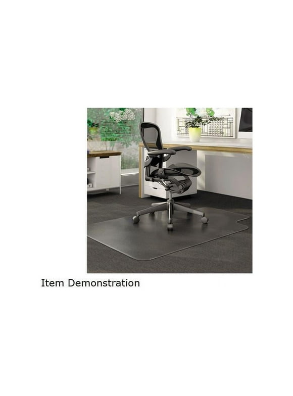Deflecto DuraMat 36 x 48 Chair Mat for Low Pile Carpet, Rectangular with Lip