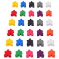 thumbnail image 5 of 100pcs Multi-Color Wooden Game Tokens and Chess Pieces Set - Board Game Accessories, Meeples for Family, Classroom, Sorting, Replacement Parts, 5 of 9