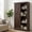 Espresso, variant on 74"H Tall Storage Cabinet, Wood Pantry Cabinet with Barn Door, for Kitchen, Dining Room, Living Room - Gray Wash