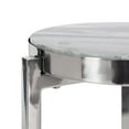 thumbnail image 5 of Kate and Laurel Aguilar Glam Drink Table, 8x8x23, Silver, 5 of 5
