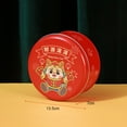thumbnail image 5 of Jiaroswwei Year of The Dragon Cookie Biscuit Box Chinese Character Snacks Candy Box Round Kids Tinplate Gift Box Happy New Year Home Decoration, 5 of 7