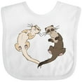 thumbnail image 3 of Inktastic Cute Ferret Heart Boys or Girls Baby Bib, 3 of 4