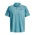 thumbnail image 5 of Men's Under Armour Performance 3.0 Stripe Polo Color: White Blue Mirage Size: S, 5 of 5