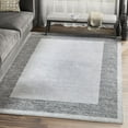 thumbnail image 1 of Abani Quartz QRZ100A Grey Bordered Area Rug, 1 of 5