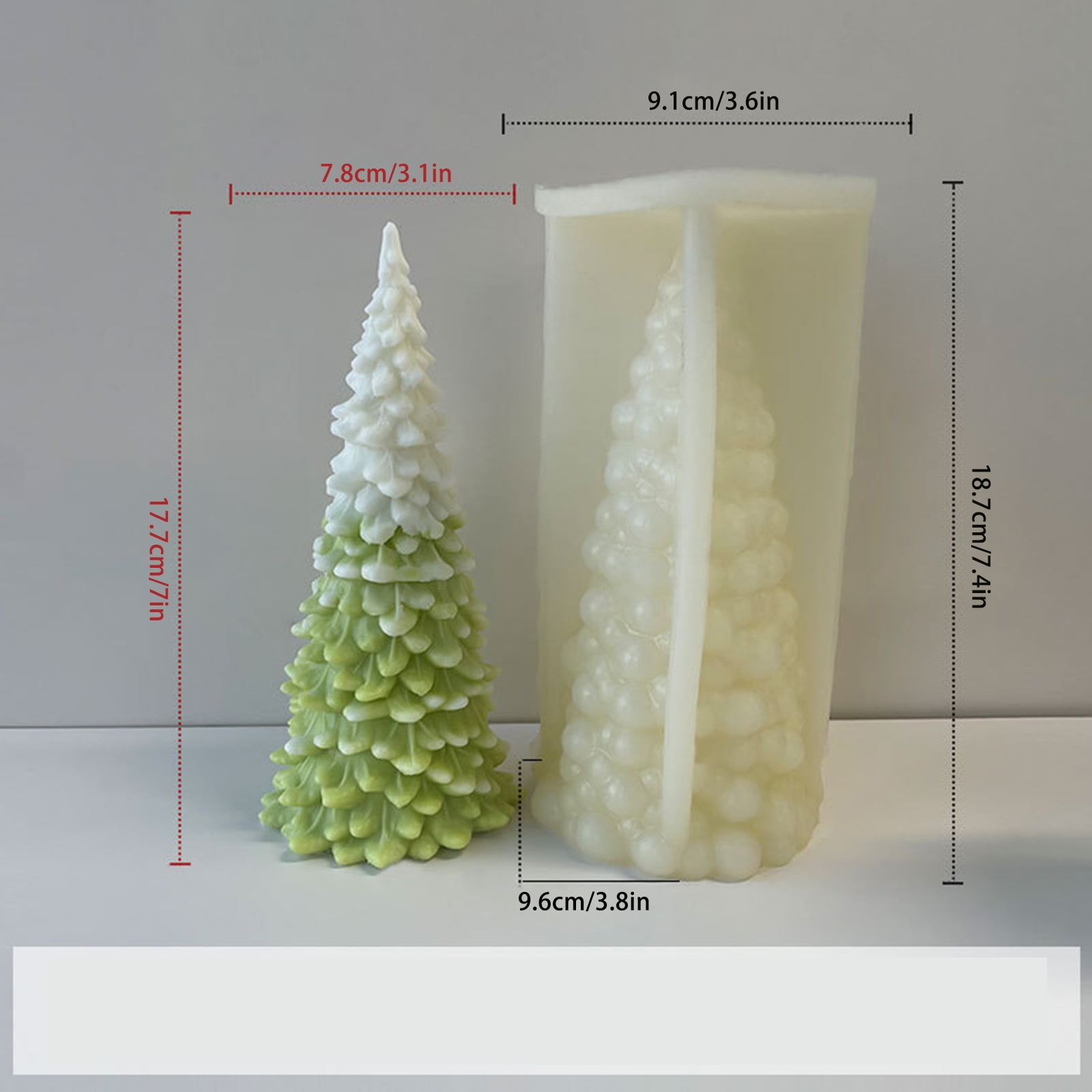 Christmas Tree Silicone Mold Tree Cake Decoration Mold Desktop Ornament Epoxy Resin Molds