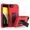 Red+Black, variant on for iPhone 7 / 8 / SE 2020 / SE 2022 Case: Military Grade Protection Shockproof Phone Cover Build-in Hidden Kickstand & Rugged TPU Shell | Matte Durable Drop Proof Heavy Duty Case,Red+Black