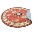 thumbnail image 3 of Rugsotic Carpets Hand Tufted Wool Eco-Friendly Area Rugs - 6'x6', Round, Red Cream, Modern Contemporary Design, High Pile Handmade Anti Skid Rugs for Living Room, Bed Room (K00535), 3 of 6
