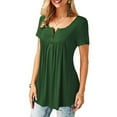 thumbnail image 2 of GRNSHTS Women's Loose T-Shirt Short Sleeve Casual Tops Blouse Tee Plus Size, 2 of 5