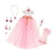 thumbnail image 4 of Disfraz de princesa para niñas con diadema, tiara, corona y cetro. Rosa, 4 of 8